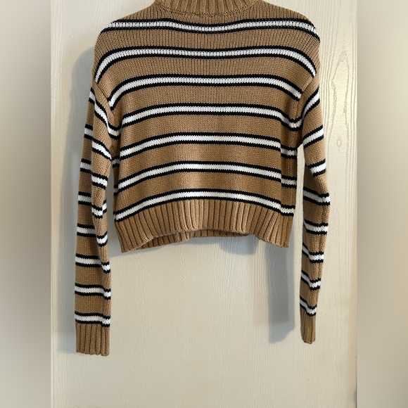 Tommy Hilfiger | Women's Striped Tan Sweater | Size XS - Picture 6 of 6